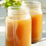 two mason jars with bone broth