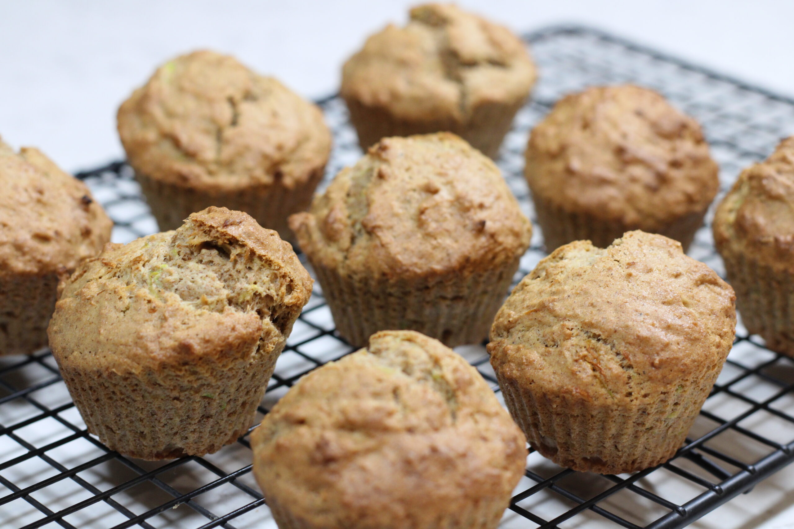 muffins on a cooling rack